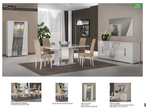 ESF Furniture - Lisa 6 Piece Dining Room Set - LISADTABLE-6SET