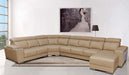 ESF Furniture - 8312 Modern Sectional Sofa with Sliding Seats - 8312SECTIONALRIGHT - GreatFurnitureDeal