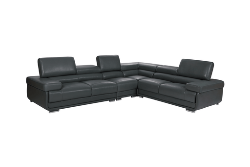 ESF Furniture - Extravaganza Sectional Sofa in Dark Grey - 2119-Dark Grey - GreatFurnitureDeal