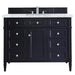 James Martin Furniture - Brittany 48" Victory Blue Single Vanity w- 3 CM Carrara Marble Top - 650-V48-VBL-3CAR - GreatFurnitureDeal