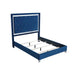 Myco Furniture - Larkin Queen Bed in Blue - LK400-Q - GreatFurnitureDeal