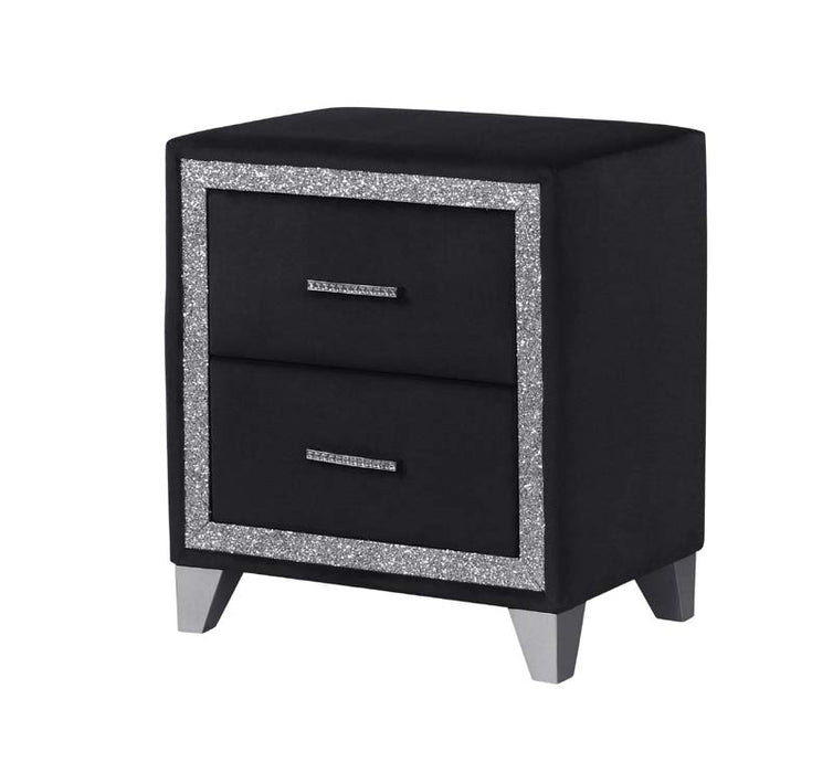 Myco Furniture - Larkin 5 Piece King Bedroom Set in Black - LK401-K-5SET