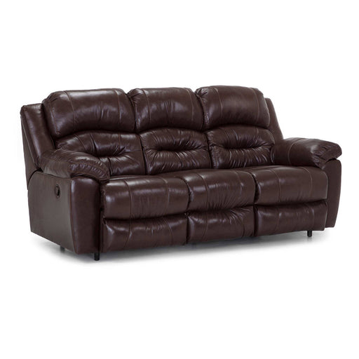 Franklin Furniture - Bellamy Reclining Sofa Power Recline-USB Port in Antigua Dark Brown - 77342-83-DARK BROWN