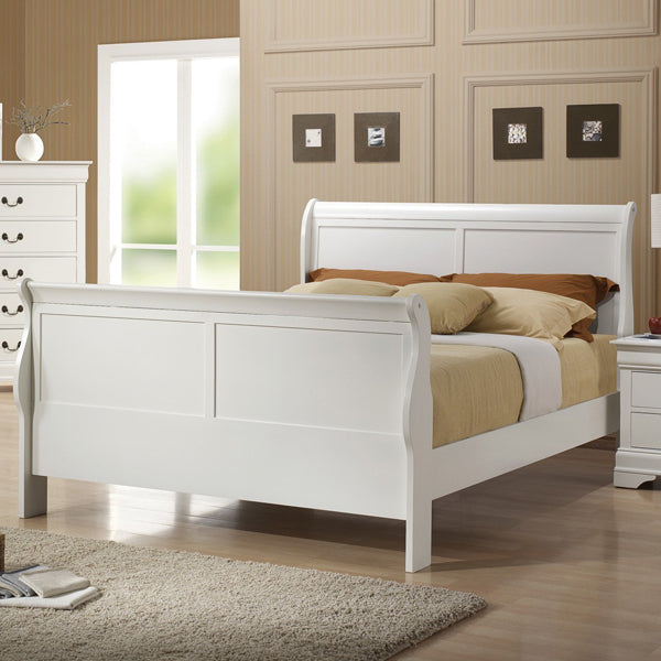 Coaster Furniture - Louis Philippe Queen Bed in White Finish - 204691Q - GreatFurnitureDeal