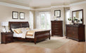 Myco Furniture - Louisville 5 Piece King Bedroom Set in Cherry - LP400-K-5SET - GreatFurnitureDeal