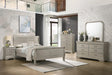 Myco Furniture - Louis Philippe 5 Piece Queen Bedroom Set in Silver - LP901-Q-5SET - GreatFurnitureDeal