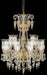 AICO Furniture - Garnier Clear Glass Gold 15 Light Chandelier - AIC-LT-CH900-15GLD - GreatFurnitureDeal