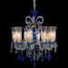 AICO Furniture - Winter Palace 10 Light Chandelier in Blue, Clear and Gold - LT-CH927-10GLD - GreatFurnitureDeal