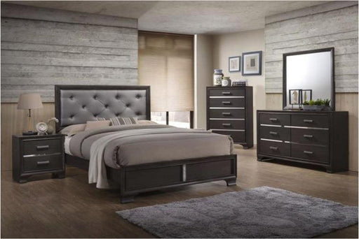 Myco Furniture - Lucy 3 Piece Queen Bedroom Set in Gray - LU860-Q-3SET - GreatFurnitureDeal