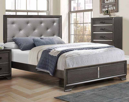 Myco Furniture - Lucy Queen Bed in Gray - LU860-Q - GreatFurnitureDeal