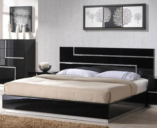 J&M Furniture - Lucca Black Lacquer Eastern King Platform Bed - 17685-K - GreatFurnitureDeal