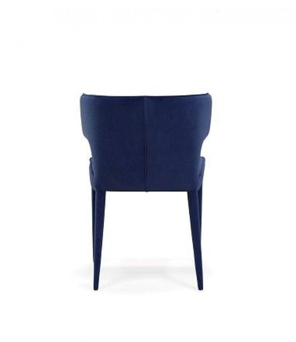 VIG Furniture - Modrest Lucero Modern Blue Velvet Dining Armchair - VGYFDC1021F-BLU-DC