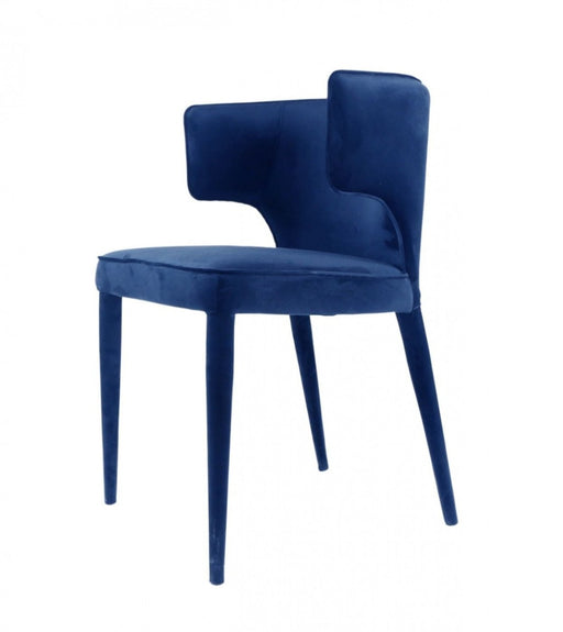 VIG Furniture - Modrest Lucero Modern Blue Velvet Dining Armchair - VGYFDC1021F-BLU-DC - GreatFurnitureDeal