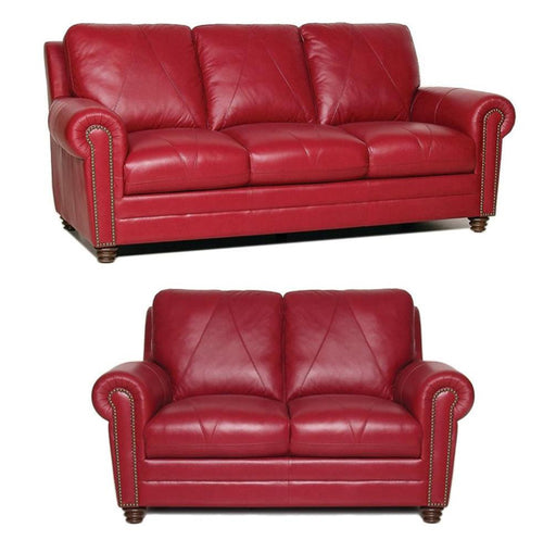 Mariano Italian Leather Furniture - Weston Italian Leather Sofa and Loveseat Set - LUK-WESTON-SL - GreatFurnitureDeal