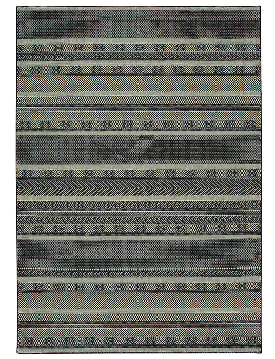 Oriental Weavers - Luna Black/ Ivory Area Rug - 1802K - GreatFurnitureDeal