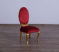 European Furniture - Luxor Luxury Side Chair in Red - Set of 2 - 68582R-SC - GreatFurnitureDeal