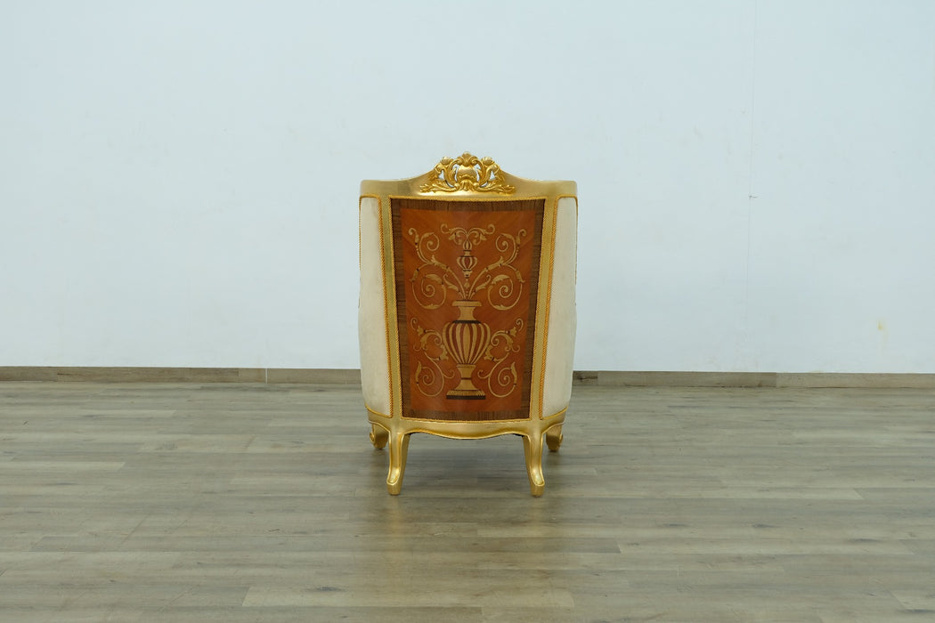 European Furniture - Luxor II Chair in Brown Gold - 68587-C - GreatFurnitureDeal