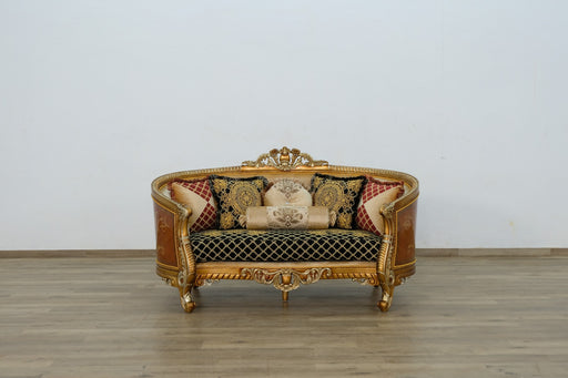European Furniture - Luxor II Loveseat in Black Gold - 68586-L - GreatFurnitureDeal