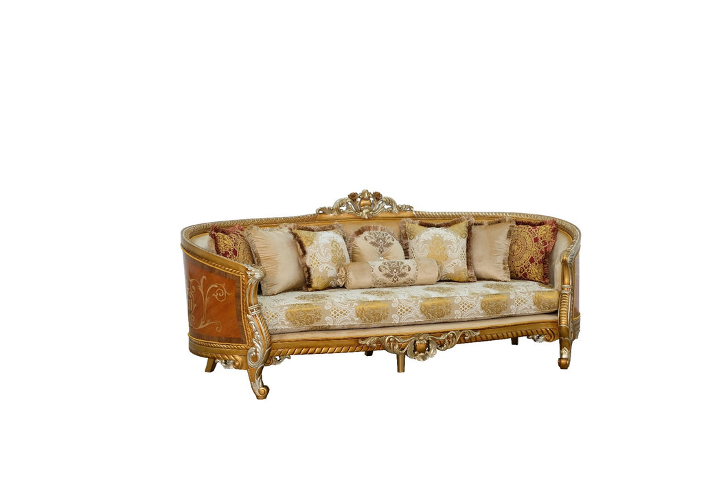 European Furniture - Luxor II Sofa in Brown gold - 68587-S - GreatFurnitureDeal
