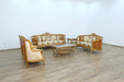 European Furniture - Luxor II 2 Piece Living Room Set in Brown Gold - 68587-2SET - GreatFurnitureDeal