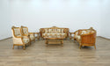 European Furniture - Luxor II 2 Piece Living Room Set in Brown Gold - 68587-2SET - GreatFurnitureDeal