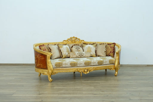 European Furniture - Luxor Sofa in Gold Leaf - 68584-S - GreatFurnitureDeal