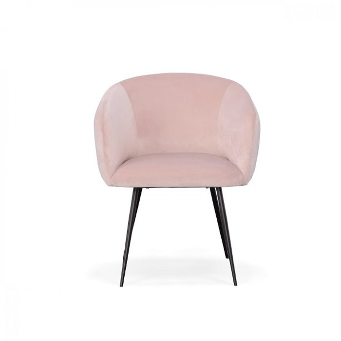VIG Furniture - Modrest Luzerne Modern Pink Velvet Dining Chair - VGYFDC1041-PNK-DC