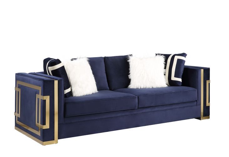 Acme Furniture - Virrux Sofa in Blue - LV00293 - GreatFurnitureDeal