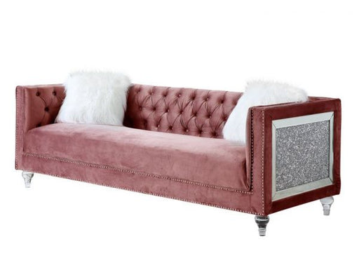 Acme Furniture - HeiberoII Sofa in Pink - LV00327 - GreatFurnitureDeal