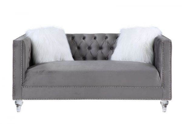 Acme Furniture - HeiberoII 2 Piece Sofa Set in Gray - LV00330-2SET - GreatFurnitureDeal