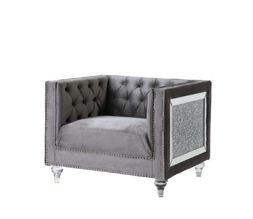 Acme Furniture - HeiberoII Chair in Gray - LV00332 - GreatFurnitureDeal