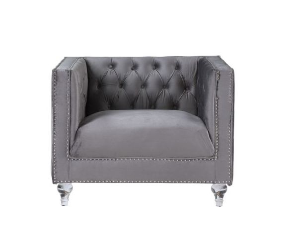 Acme Furniture - HeiberoII Chair in Gray - LV00332 - GreatFurnitureDeal