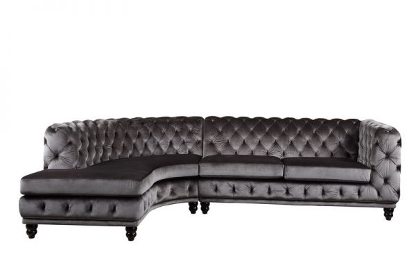 Acme Furniture - Atesis Sectional Sofa in Dark Gray - LV00337 - GreatFurnitureDeal