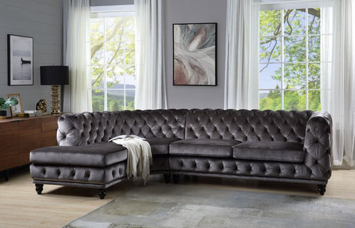 Acme Furniture - Atesis Sectional Sofa in Dark Gray - LV00337 - GreatFurnitureDeal