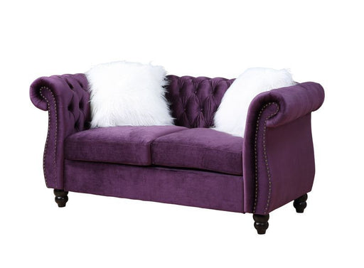 Acme Furniture - Thotton Loveseat in Purple - LV00341 - GreatFurnitureDeal