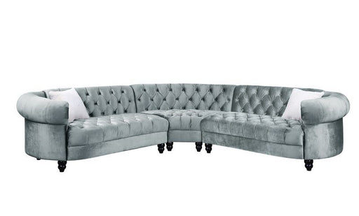 Acme Furniture - Qulan Sectional Sofa in Light Blue - LV00344 - GreatFurnitureDeal