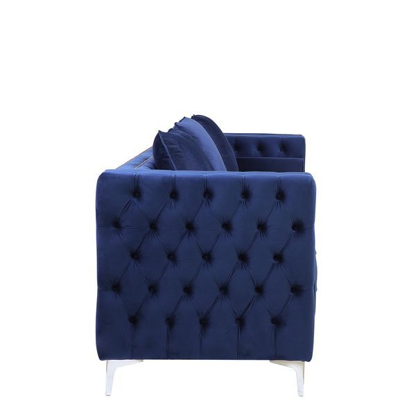 Acme Furniture - Bovasis Sofa in Blue Velvet - LV00366 - GreatFurnitureDeal