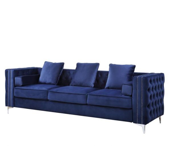 Acme Furniture - Bovasis Sofa in Blue Velvet - LV00366