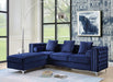 Acme Furniture - Bovasis Ottoman in Blue Velvet - LV00367 - GreatFurnitureDeal