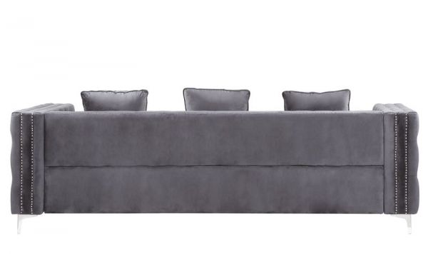 Acme Furniture - Bovasis Sofa in Gray Velvet - LV00368