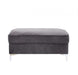 Acme Furniture - Bovasis Ottoman in Gray Velvet - LV00369 - GreatFurnitureDeal