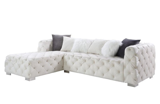 Acme Furniture - Qokmis Sectional Sofa in Beige - LV00391 - GreatFurnitureDeal