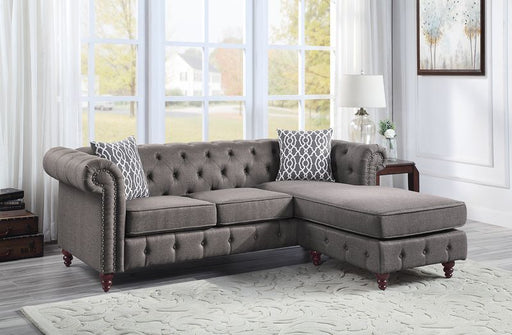 Acme Furniture - Waldina Sectional Sofa in Brown - LV00499 - GreatFurnitureDeal