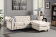 Acme Furniture - Waldina Sectional Sofa in Beige - LV00643 - GreatFurnitureDeal