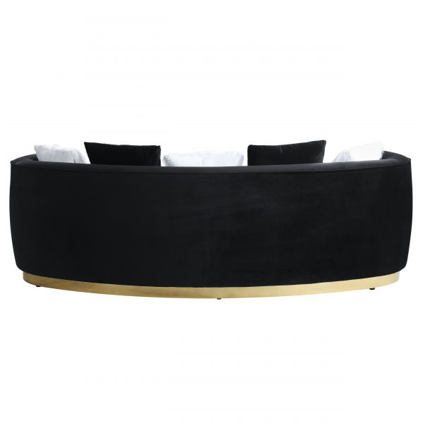 Acme Furniture - Achelle 2 Piece Living Room Set in Black Velvet - LV01045-46