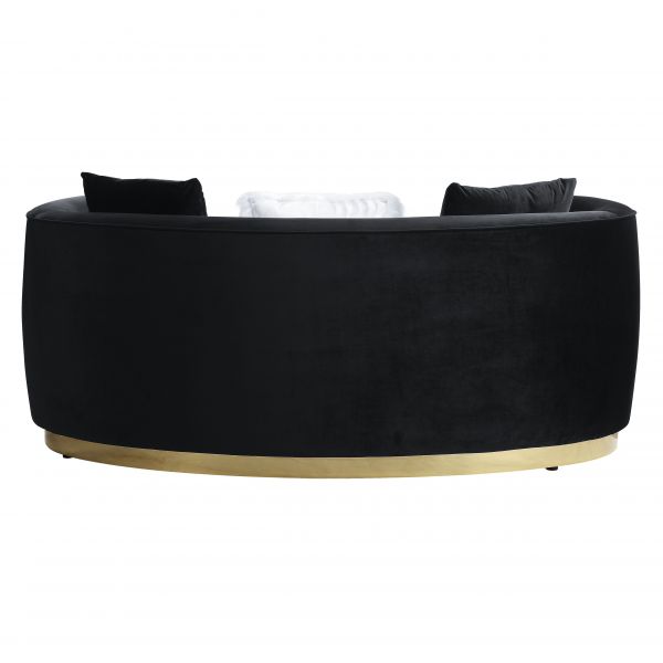 Acme Furniture - Achelle 2 Piece Living Room Set in Black Velvet - LV01045-46 - GreatFurnitureDeal