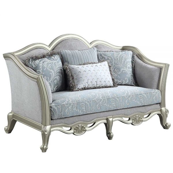 Acme Furniture - Qunsia Loveseat in Light Gray - LV01118 - GreatFurnitureDeal