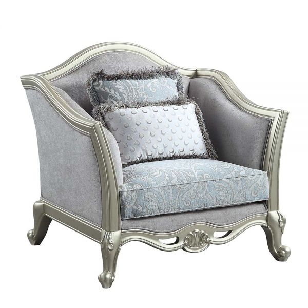 Acme Furniture - Qunsia Chair in Light Gray - LV01119 - GreatFurnitureDeal