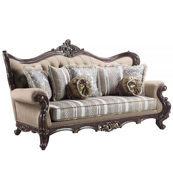 Acme Furniture - Ragnar Sofa in Light Brown Linen - LV01122 - GreatFurnitureDeal