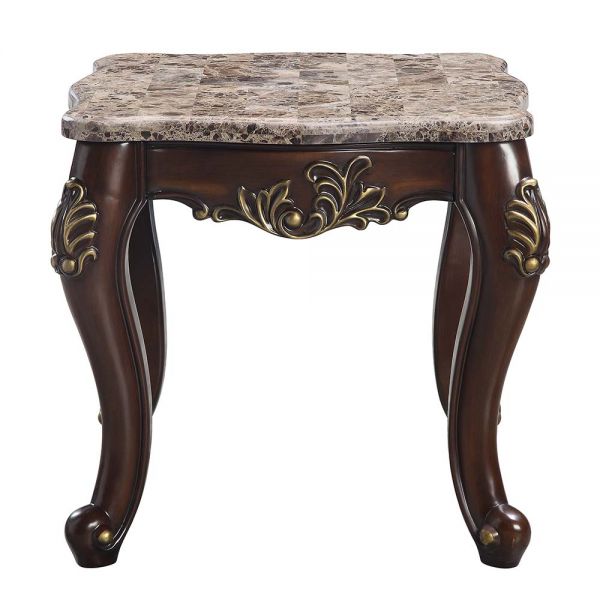 Acme Furniture - Ragnar End Table in Marble Top - LV01126 - GreatFurnitureDeal
